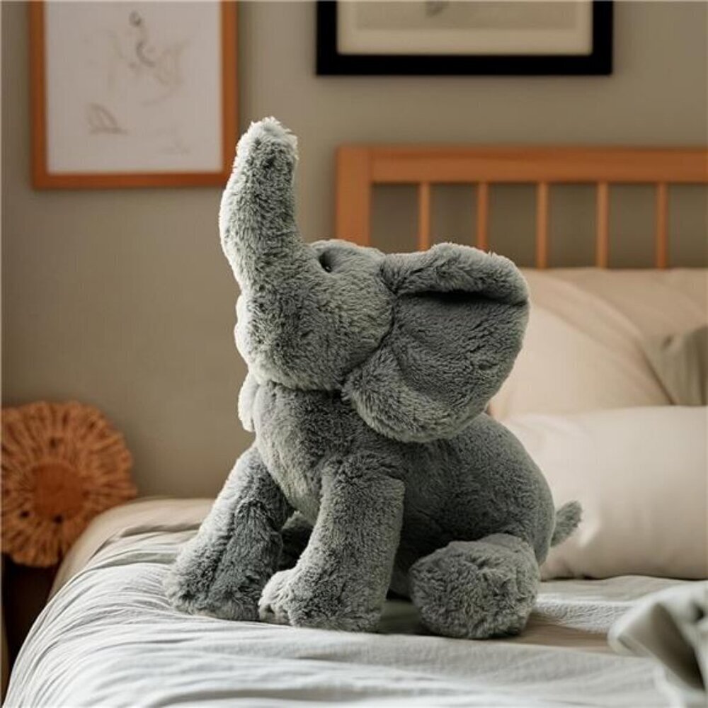 Soft Plush Elephant Toy 12 inch Stuffed Animal Gray